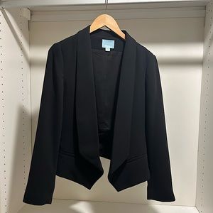 CeCe black asymmetric blazer